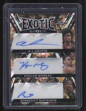 2023 Leaf Exotic AJ Griffin Keegan Murray Benedict Mathurin Rookie Auto 1/1
