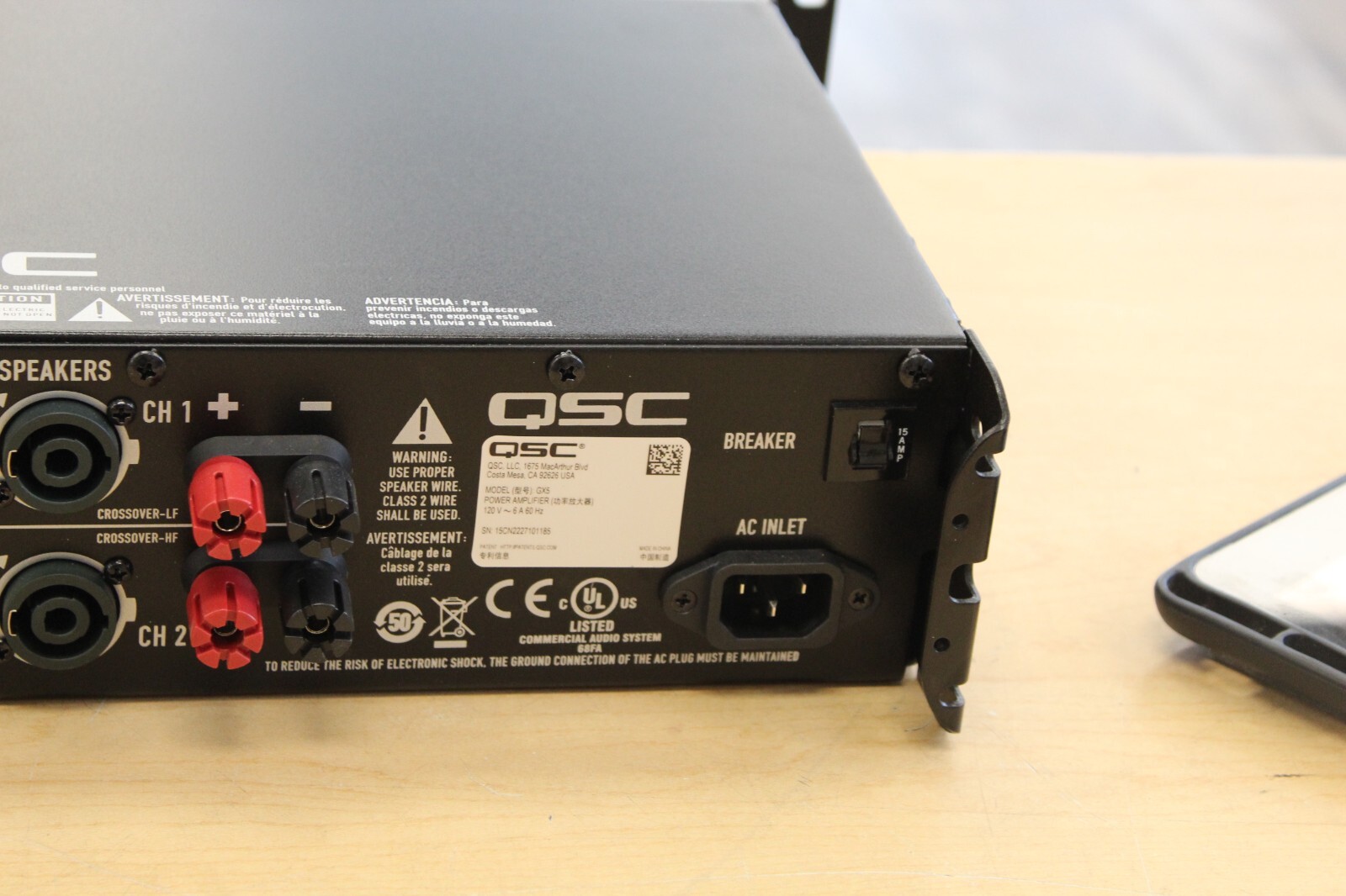 QSC GX5 Power Amplifier * Preowned* FREE SHIPPING eBay
