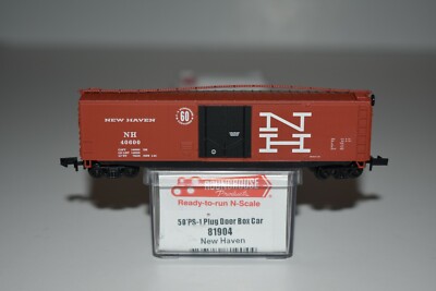 N Scale Roundhouse 81904 New Haven 50' Single Door Boxcar 40600 C10385