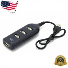New 4 Port USB 2.0 Multi HUB Splitter Expansion Desktop PC Laptop Adapter US