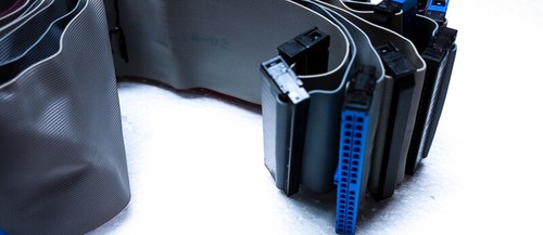 Lot of 11 IDE PATA Ribbon Cables 40 Pin Female to Female 12" Length FreeShipping - Picture 3 of 6