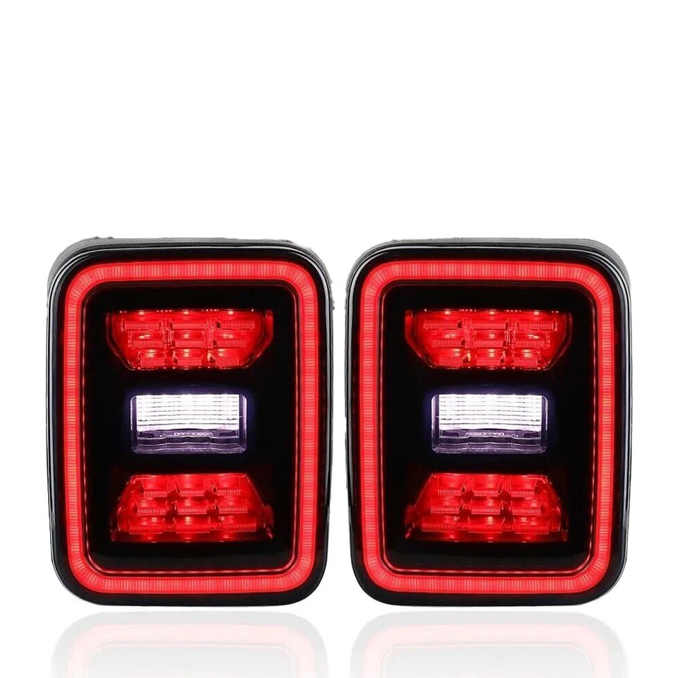 一对 LED 尾灯制动灯带转向信号适用于吉普角斗士 JT 2020 2021 22 — 第 4/4 张图片