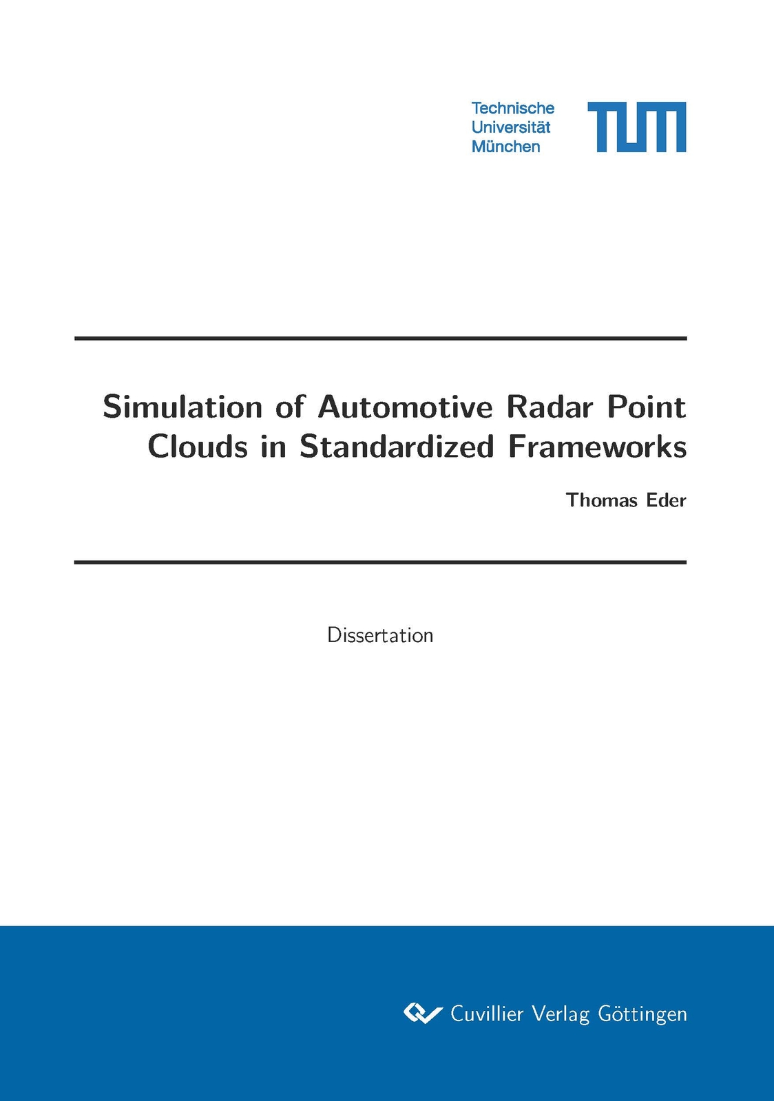 Thumbnail - Thomas Eder / Simulation Of Automotive Radar Point Clouds In