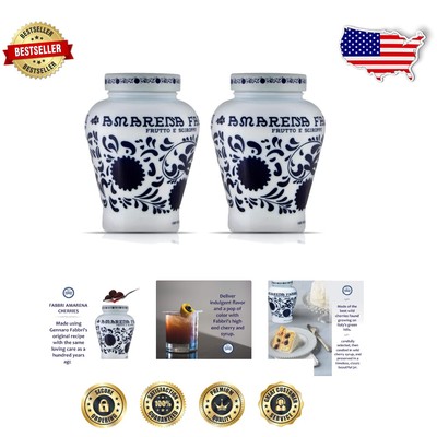 Versatile Amarena Cherries for Mixology - 21 oz Jar, Authentic Italian, 2 Pack