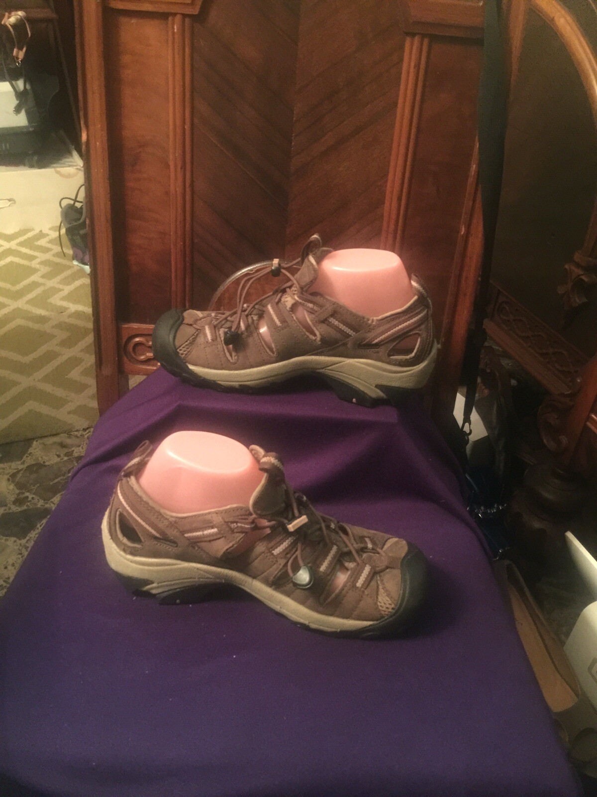 Scarpa sandali uomo Keen taglia 8M marrone sport atletico usata impermeabile