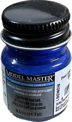 Testors Model Master Ford/GM Engine Blue 4661 Gloss Acrylic .5 oz