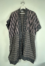 Blanco Negro Womens Open Front Kimono Cardiga...