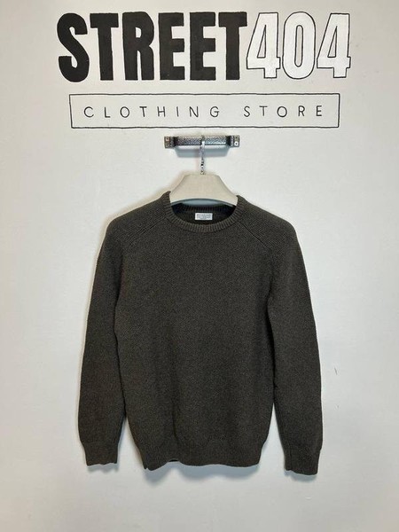 Herren Brunello Cucinelli Pullover Grau Baumwolle 38 / M