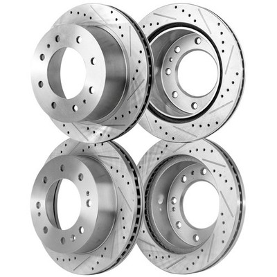 Front & Rear Brake Disc Rotors for Chevy Chevrolet Silverado 2500 HD Heavy Duty