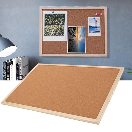 Cork Board 40x60cm Wooden Frame Cork Bulletin Board For Office School Home New - Picture 12 of 12