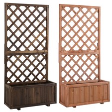 Pflanzkasten mit Rankgitter