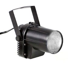 OriGlam 3W Blue LED Spotlight, Pinspot Light Stage Beam Light, DJ Black
