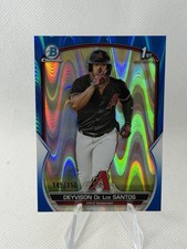 Deyvison De Los Santos  2023 Bowman Chrome #BCP-116 Blue RayWave /150 1st Bowman