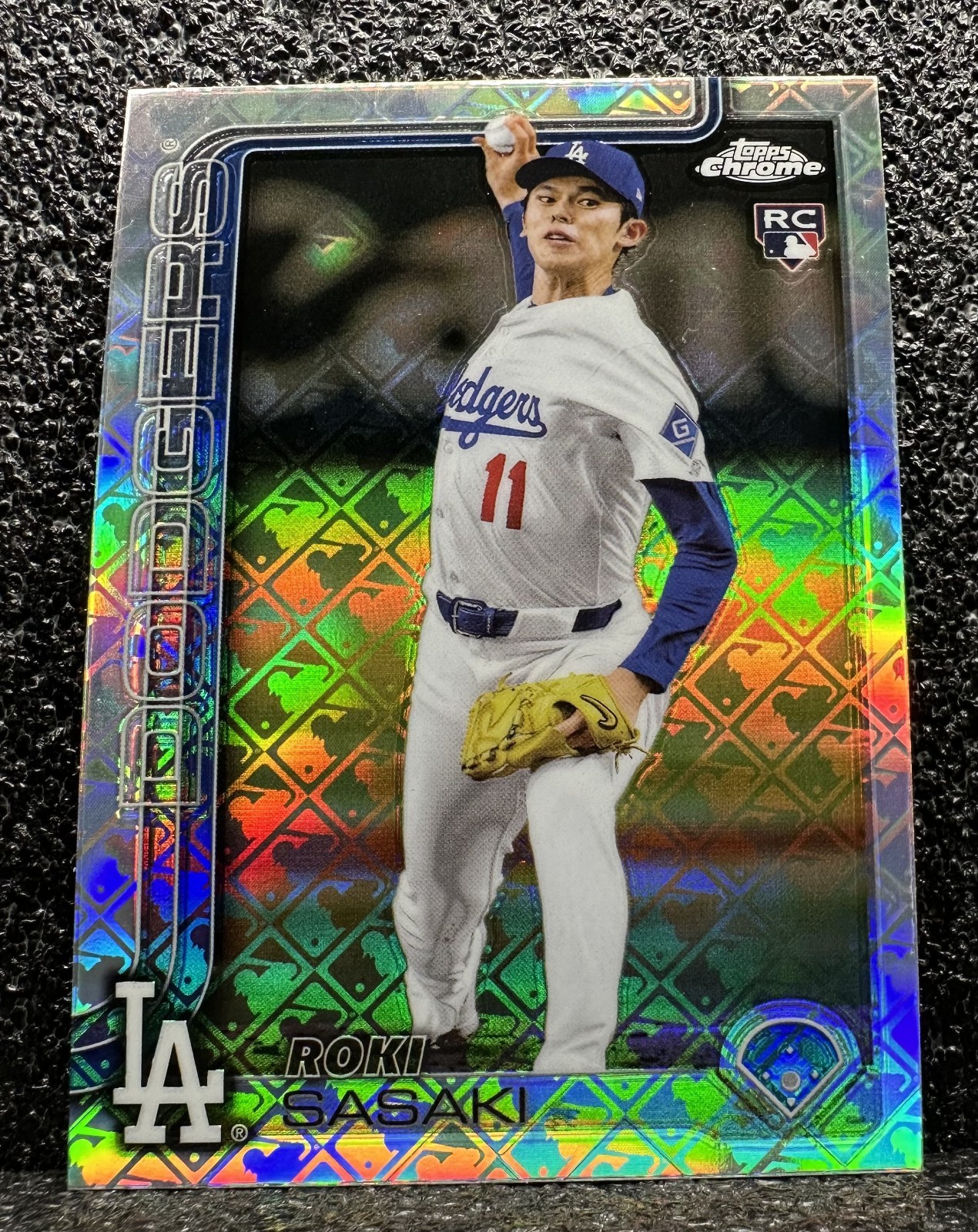 2025 Topps Chrome Baseball Rookie Logofractor - 217 Roki Sasaki