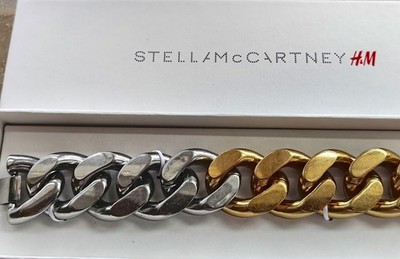 Stella McCartney H&M Two -Tone Chain Bracelet New With Tags SOLD OUT M/L
