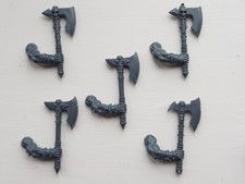 GM Warhammer AoS The Old World Chaos Marauder Horsemen Darkoath Axes Weapons x5