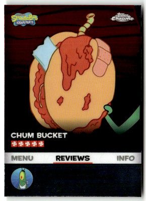 Topps SpongeBob Chrome 2025 No. BB-7 Chum Burger Chum Bucket