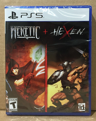 NEW sealed HERETIC + HEXEN Playstation 5 PS5 LRG Limited Run Games #163 Bethesda