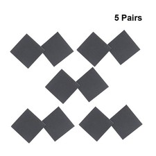 5 Pairs 6.5CM Square High Heel Soles Stickers Shoe Pads Non-slip Stickers