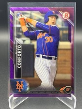 Michael Conforto 20116 Bowman 149/250 Purple Rookie Card #131 Mets. rookie card picture