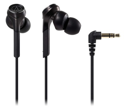 Audio Technica ATH-CKS770X BK Solid Bass Wired Earphones - Black, Hi-Res Audio