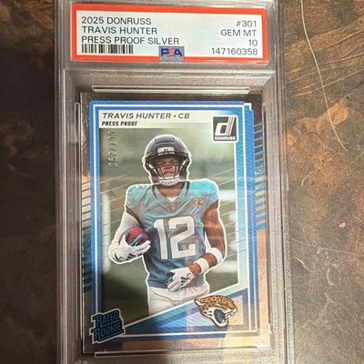 Panini Donruss Travis Hunter Rated Rookie #301 Silver /199 PSA 10