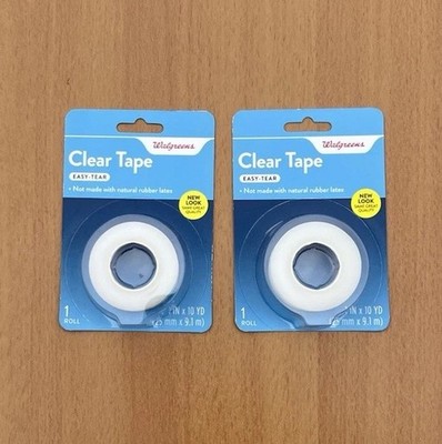 2 New Clear Tape Easy Tear 1 x 10Yrds