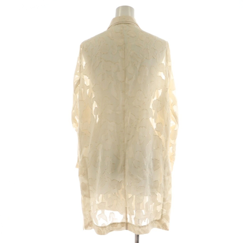 Ameri VINTAGE Beige Sheer Tailored Jacket Double … - image 3