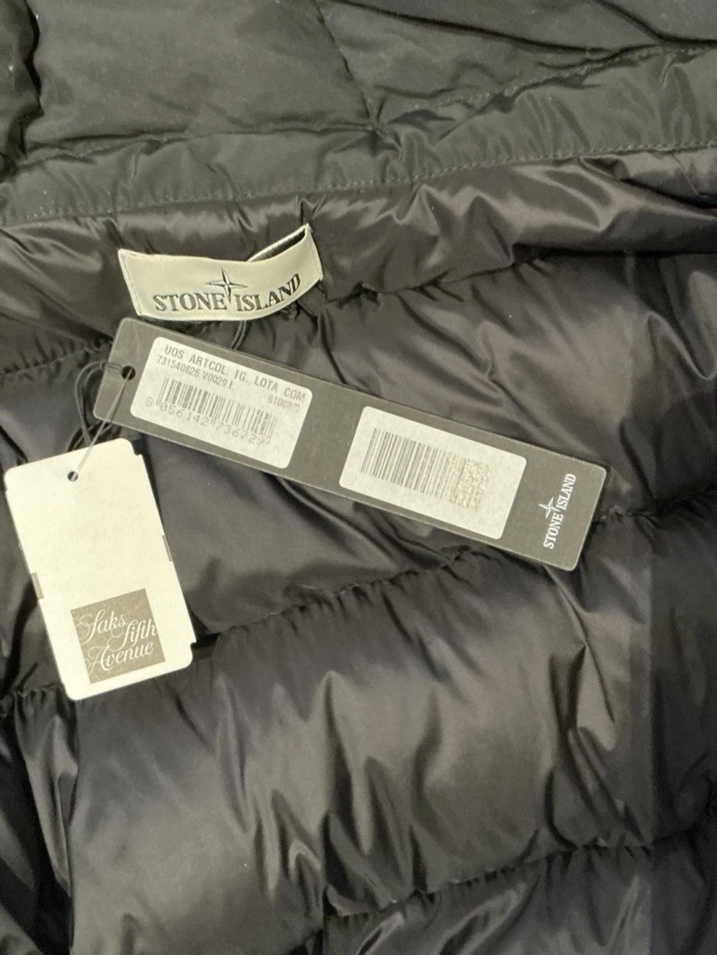 New Stone Island Micro Reps Down Parka Jacket – Black, Size L image 12