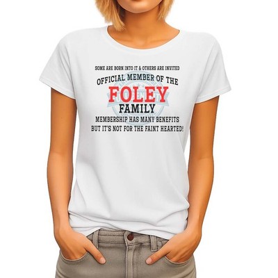 Foley CLAN DAMEN FAMILIE T-SHIRT GEBURTSTAGSGESCHENK