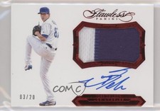 2017 Panini Flawless Rookie Ruby 3/20 Jose De Leon #RPA-JDL Patch Auto 9su