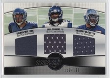 2010 Topps Prime 3rd Quarter Combo Relics /199 Earl Thomas III Golden Tate 11z5