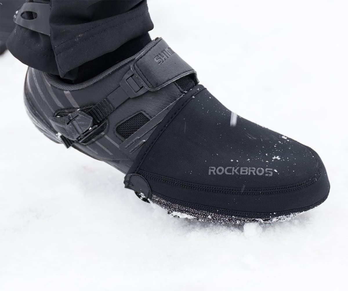 ROCKBROS Cycling Shoe Covers Bike Toe Covers Winter Toe Warmer Cycling Overshoes