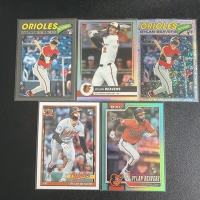 2026 Dylan Beavers Rookie Card Lot (Parallels) - Five Cards - Baltimore Orioles