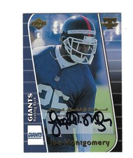 JOE MONTGOMERY 1999 COLLECTOR'S EDGE TRIUMPH ROOKIE AUTO OHIO STATE BUCKEYES