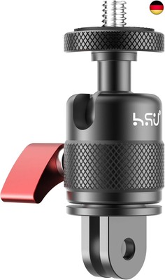 HSU 360 Grad Einstellbarer Adapter für Action-Kameras, Aluminiumlegierung 