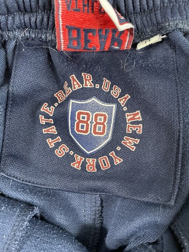Vintage Bear USA Athletic Track Pants Herren Gr. M Navy Jogginghose Trainingshose 90s - Bild 7 von 11
