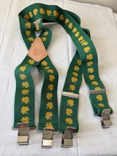 Yankee Forge Green St Patrick  s Shamrock Suspenders 48  Green 2  