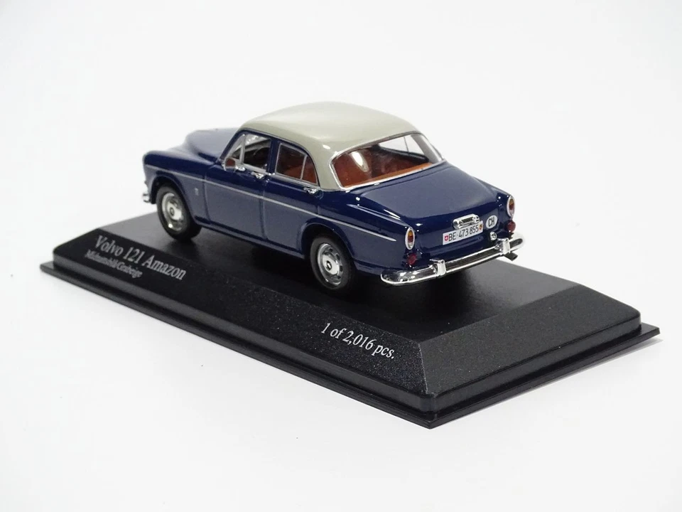 MINICHAMPS Modellauto 1:43 Volvo 121 Amazon Saloon 1966 Blue/Grey + OVP Limited - Bild 4 von 4