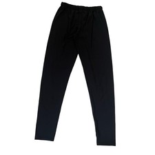 Cuddl Duds Youth Size L Stay Warm Black Leggings Thermal Base Layer Stretchy