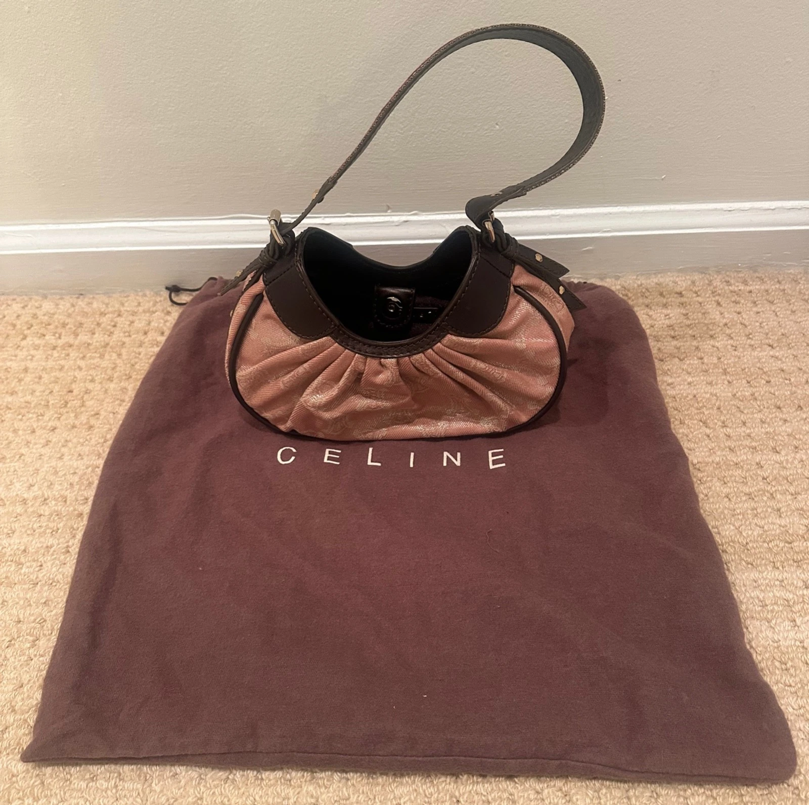 Celine — Celine Triomphe Mini Hobo Bag