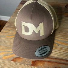 YuPoong Snapback Trucker Hat DM Logo Patch Adjustable Baseball Cap