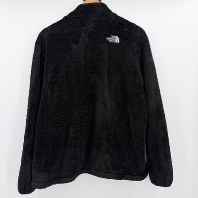The North Face Osito Women's Black Fleece Jacket Full Zip High Pile Soft XL