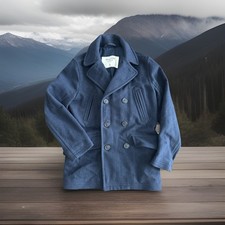VINTAGE Abercrombie & Fitch Coat Large Blue N...