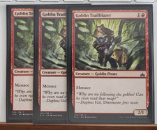 THREE Goblin Trailblazer NM-M Rivals of Ixalan 105 MTG Magic The Gathering