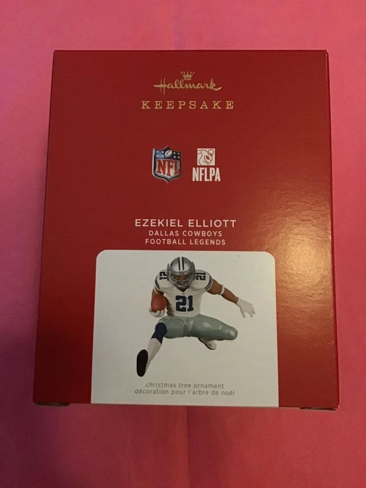 Hallmark Ornament 2021 Ezekiel Elliott Dallas Cowboys 27th football legends NFL