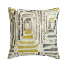 Grey Decorative Throw Pillow Cover, 16"x16" Cotton Cushion - Concrete Text