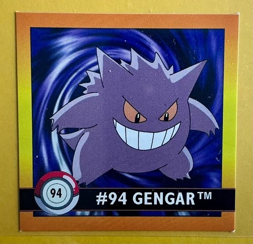GENGAR VINTAGE 1996 - 1999 POKEMON ARTBOX SERIES 1 STICKER 2”x 2” NM-M