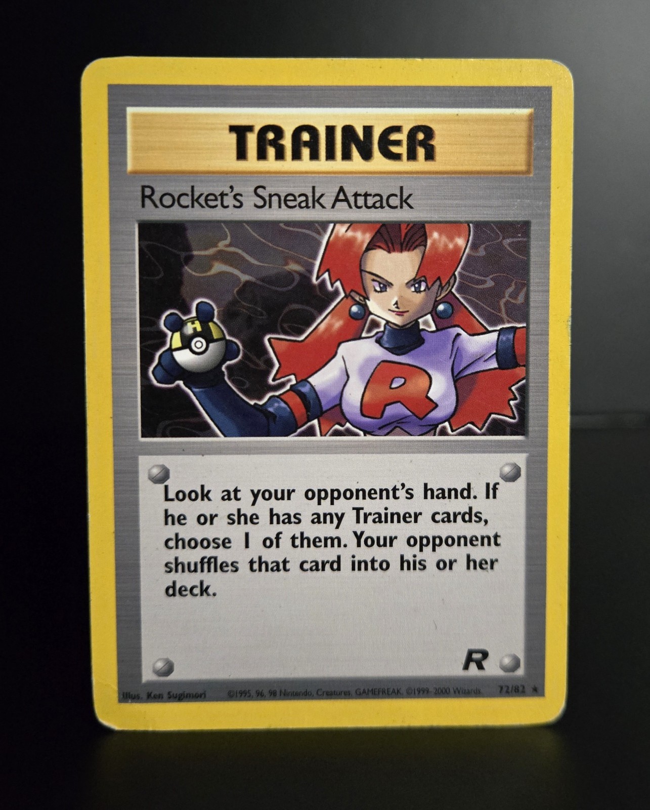 Pokémon TCG - ROCKET'S SNEAK ATTACK - 72/82 - RARE - TEAM ROCKET (2000) - MP/LP