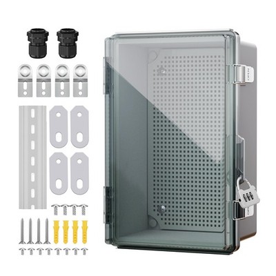 BSEED Waterproof Electrical Junction Box, Outdoor Enclosure with Hinged Cover...
